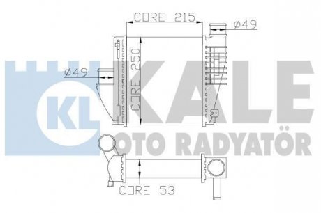 Интеркулер Citroen C4 Grand Picasso II, C4 Picasso II Kale oto radyator 342815 (фото 1)