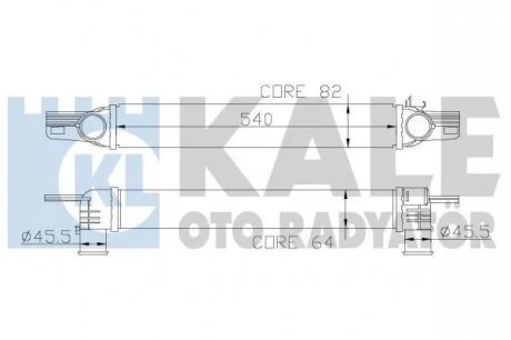 Інтеркулер Citroen Nemo (09-) Kale oto radyator 344300