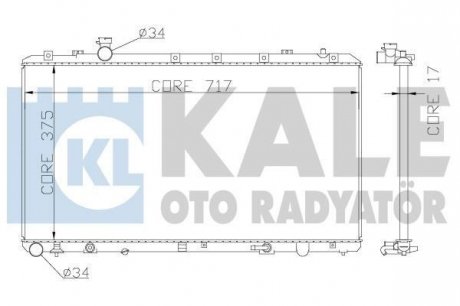 Радиатор охлаждения Fiat Sedici, Suzuki Sx4 Radiator Kale oto radyator 342120