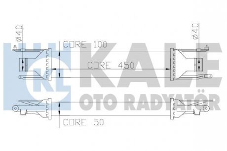 Інтеркулер Opel Corsa D Kale oto radyator 348400