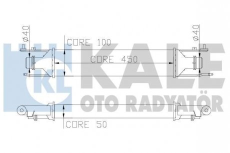 KALE OPEL Интеркулер Corsa D 1.3CDTI 06- Kale oto radyator 345600