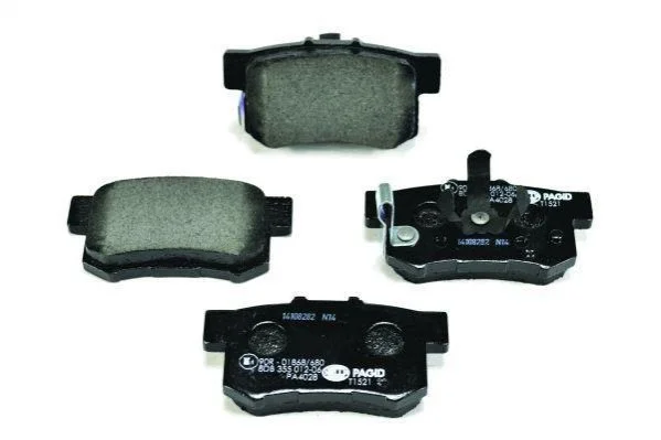 Тормозные колодки зад. Honda Accord VIII/CR-V 01-06 08- (akebono) HELLA PAGID Hella pagid 8DB355012-061 (фото 1)