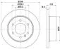 Тормозной диск зад. Sprinter/Crafter 06- (3.0-3.5t) 298mm HELLA PAGID Hella pagid 8DD355117-641 (фото 1)