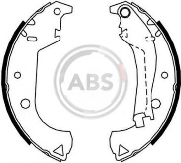 Тормозные колодки зад. Doblo 01-05 (бараб.) A.B.S A.B.S. 9119