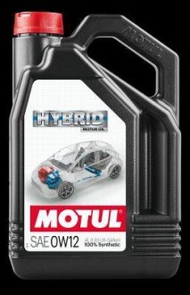 Олива моторна 100% синтетична д/авто 333307/HYBRID SAE 0W12 (4L)/107152 MOTUL 333307 / 107152