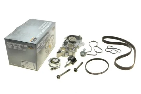 Комплект ГРМ + помпа VW Caddy/Golf/Skoda Octavia/Audi A1/A3 1.2/1.4TSI/TFSI 12- (+ ремінь помпи) HEPU PK06650