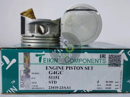 Поршні двигуна, комплект TEIKIN 51151-STD