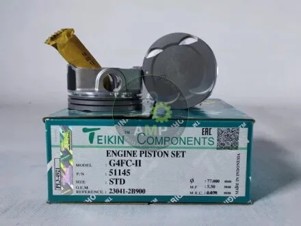 Поршень ДВЗ STD (4од.+пальці) Hyundai 1.6 (G4FC-II) Elantra (15-), Cerato (16-) TEIKIN 51145-STD