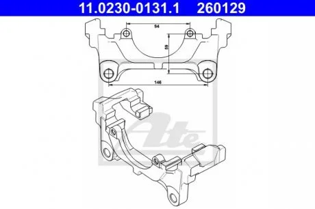 Скоба тормозного суппорта ATE 11.0230-0131.1