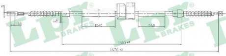 Тросик стояночного тормоза LPR C0062B