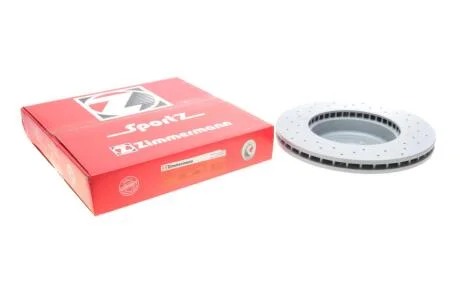 Диск гальмівний (передній) BMW 5 (G30) 530/540i 16- (348х30) (з покриттям) (вент.) B47/B48/B57/B58 ZIMMERMANN 150.2956.52