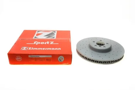 Диск гальмівний (передній) BMW 5 (G30/F90)/7 (G11/G12)/X7 (G07) 16- (374x36) (L) (вент.) ZIMMERMANN 150.2954.52
