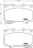 Колодки тормозные дисковые передние Toyota Land Cruiser 100 4.0, 4.2, 4.7 (98-), Cruiser 150 (10-) Nisshinbo NP1018 (фото 1)