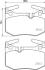 Колодки тормозные дисковые задние Lexus GS (11-), RC (14-) Nisshinbo NP1147 (фото 1)