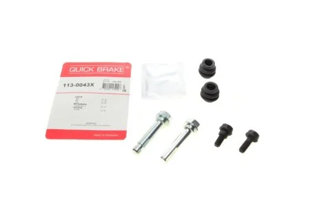 Ремкомплект гальмівного супорта задн Лів/Прав LEXUS ES, NX, RX, UX MAZDA CX-30 MITSUBISHI ECLIPSE CROSS, OUTLANDER III NISSAN ARIYA TOYOTA BZ4X, CAMRY, C-HR, RAV 4 V 1.2-Electric 08.12- QUICK BRAKE 113-0043X