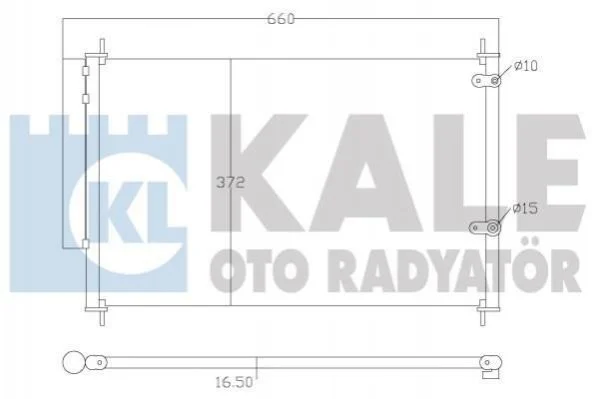 Радіатор кондиціонера Toyota Auris, Auris Touring Sports, Avensis KALE OTO RADYATOR Kale oto radyator 342595 (фото 1)