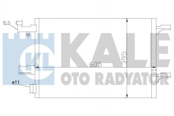 Радіатор кондиціонера Chevrolet Cruze, Orlando, Opel Astra J, Astra J Gtc KALE OTO RADYATOR Kale oto radyator 391100 (фото 1)