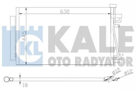 Радиатор кондиционера Chevrolet Captiva - Opel Antara, Vauxhall Antara Condenser Kale oto radyator 343310