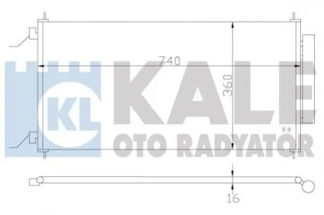 Радиатор кондиционера Honda Cr-V Iii Condenser Kale oto radyator 380700