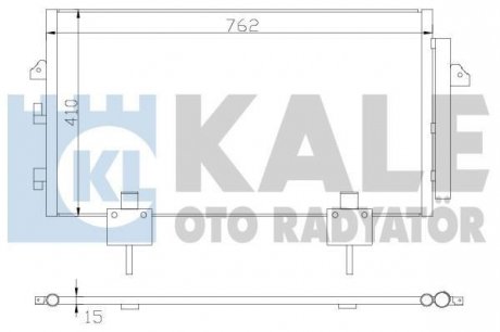 Радіатор кондиціонера Toyota Rav 4 II Kale oto radyator 383400