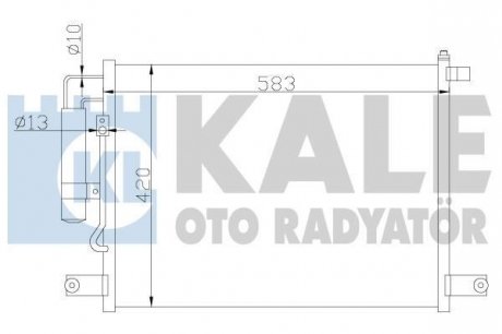 Радиатор кондиционера Авео / Т200 (02-) Kale oto radyator 377000
