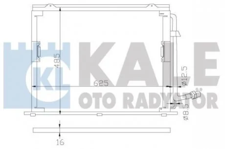 KALE DB Радиатор кондиционера S-Class W140 Kale oto radyator 392400