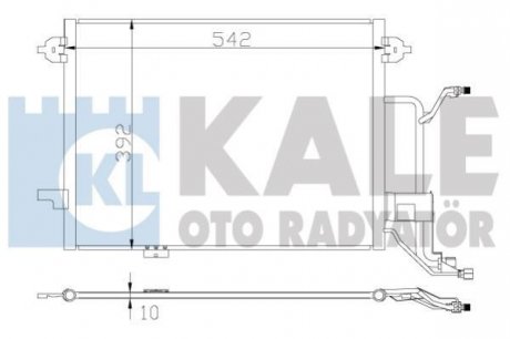 KALE VW Радиатор кондиционера Audi A6 97- Kale oto radyator 375500