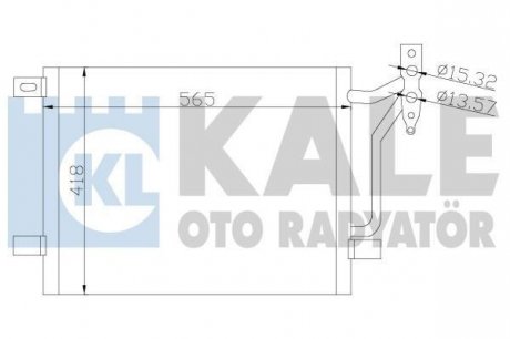 KALE BMW Радиатор кондиционера 3 E46 Kale oto radyator 376800