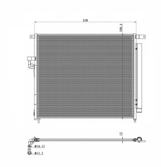 Радиатор кондиционера NRF 350425