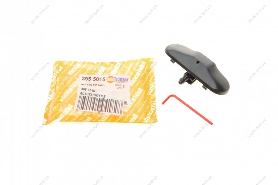Форсунка омывателя стекла VW Caddy III 04-15 (переднего) AUTOTECHTEILE 395 5015 (фото 1)