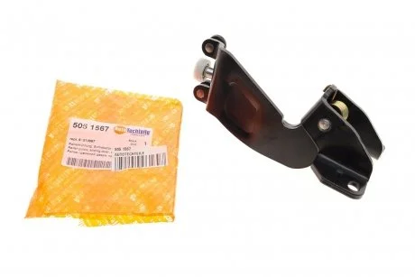 Ролик двери (боковой/средний) Fiat Doblo 10-(L) (с кронштейном) AUTOTECHTEILE 505 1567