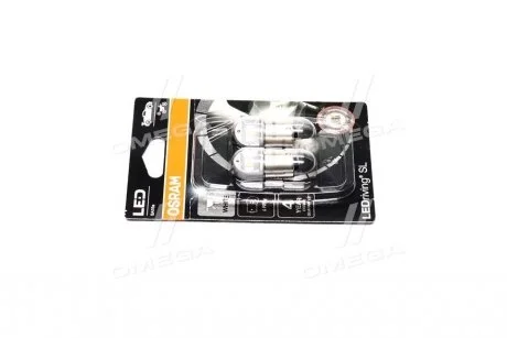 Лампа светодиодная LED R5W 12V 5W ВА15s LEDriving SL 6000K (компл.2шт) (пр-во) OSRAM 5007DWP-02B