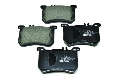 Гальмівні колодки перед. Mercedes-Benz W222, X222, R231 12- Hella pagid 8DB 355 020-491