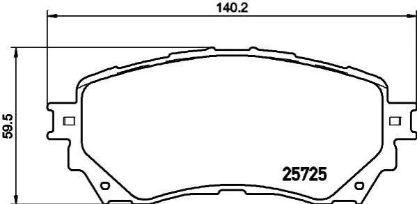 Гальмівні колодки дискові перед. Mazda 6 2.0-2.5 12- Hella pagid 8DB 355 020-901 (фото 1)