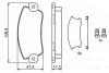 Тормозные колодки перед. FIAT Uno 1,0/1,5 89-02 SEAT Ibiza -93 BOSCH 0986495456 (фото 1)