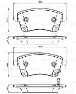 KIA Тормозные колодки передн.Venga 10- BOSCH 0986495307 (фото 1)