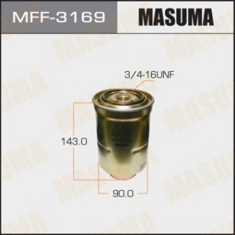 Фільтр паливний Mitsubishi L 200 (08-), Pajero (07-), Pajero Sport (09-15)/ Toyota Avensis (03-08), Land Cruiser Pra (MFF-3169) MASUMA MFF3169 (фото 1)