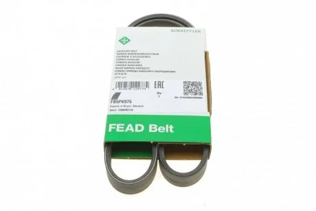 Ремінь генератора BMW 5 (E34)/7 (E38)/Citroen BX/Daewoo Lanos/Nexia 85-01(5PK975) INA FB 5PK975