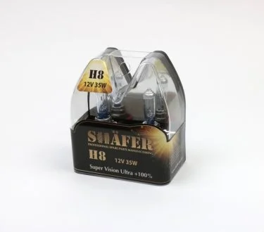 Лампа галогенова H8 12V35W Super Vision Ultra +100% SHAFER SL3008