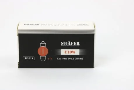 Лампа накалювання 12V C10W SV8.5 SHAFER SL2013