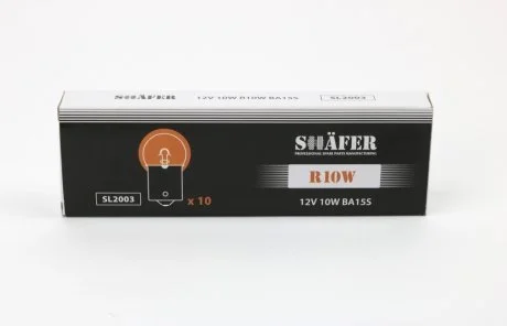 Лампа R10W 12V 10W BA15S T16 SHAFER SL2003