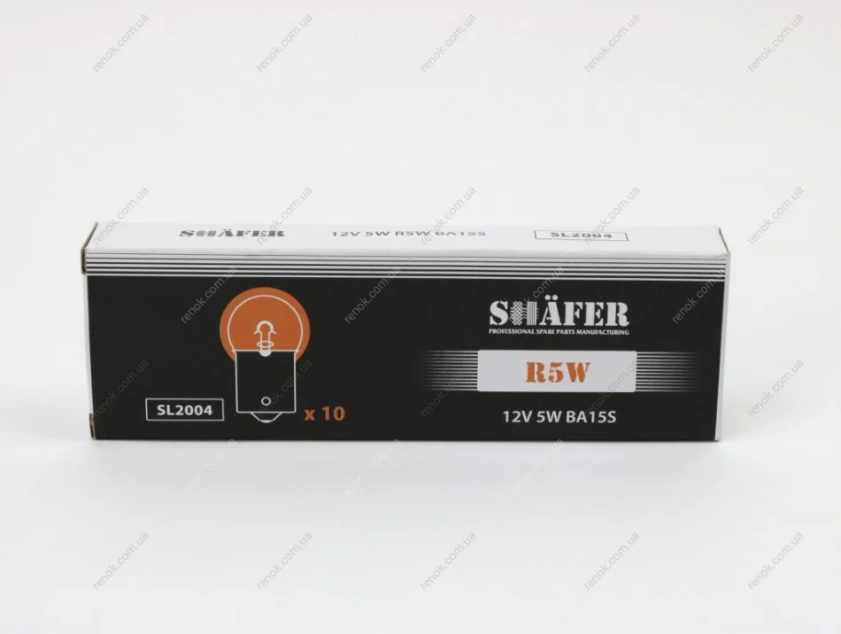 Лампа R5W 12V 5W BA 15s SHAFER SL2004 (фото 1)