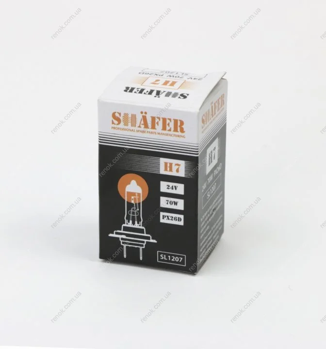 Лампа H7 24V 70W PX26d SHAFER SL1207 (фото 1)