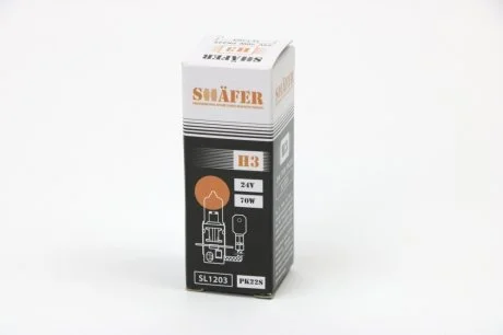 Лампа H3 24V 70W PK22S SHAFER SL1203