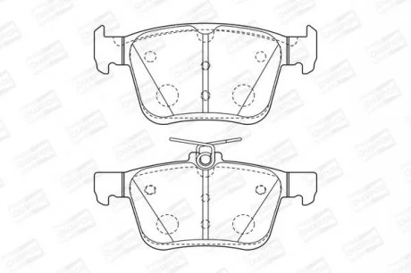 Колодки гальмівні дискові задні AUDI A3 (8V1) CHAMPION 573409CH
