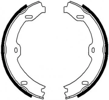 DB Колодки стояночного тормоза W211/220 Jurid 362650J
