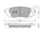 Тормозные колодки (задние) Toyota Camry 17-/Rav4/Lexus ES/UX 18-/RX 15- Metelli 22-1089-0 (фото 1)