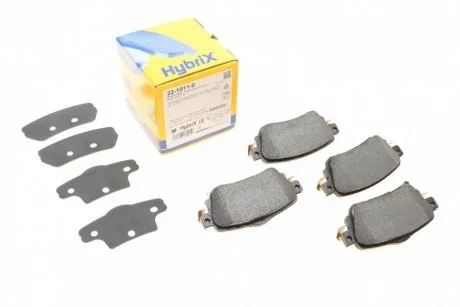 Колодки гальмівні (задні) Nissan Leaf 17-/Qashqai/X-trail 13-/Renault Kadjar 15-/Koleos 16- Metelli 22-1011-0