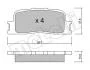 Колодки гальмівні (задні) Toyota Camry 01-11/Highlander 00-03/Lexus ES 96-06 Metelli 22-0753-0 (фото 2)