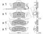 Колодки тормозные (передние) MB M-class (W163) 98-05 (+датчик) Metelli 22-0569-0 (фото 9)